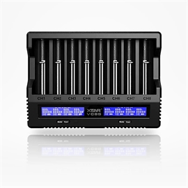 Xtar VC8S Li-ion & NiMH/NiCd batterioplader